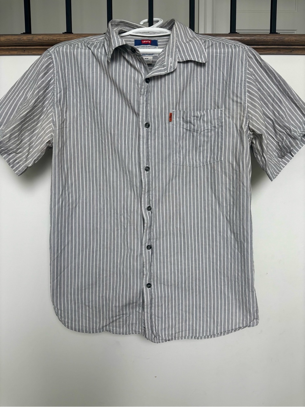 Levi's ORANGE TAG vintage, Men’s Striped Short-Sleeve Button-Down Shirt, size M